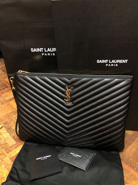 ysl pouch mono|YSL pouch small.